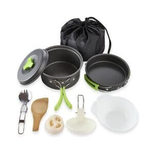 10 Piece Camping Cookware Mess Kit New In Box
